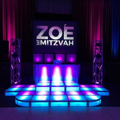 LED-Blok Party-Custom Stage-Design-event-decor-bar-mitzvah-led-lighting-event