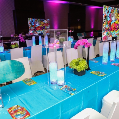Skater theme-Mitzvah Planner-Bar-Bat -Mitzvah-Design-Centerpieces-decor-mitzvah-planning-Los Angeles