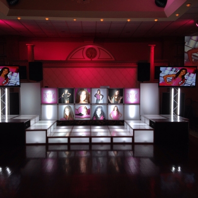 LED-Blok Party-Custom Stage-Design-event-decor-bat-mitzvah-lighting