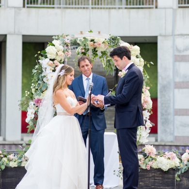 Skirball Cultural Center Wedding Wedding planner photography centerpieces flowers Los Angeles